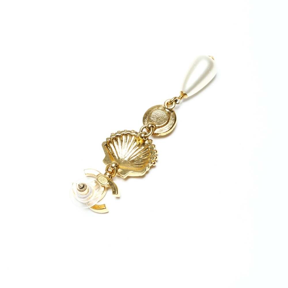 Chanel Earrings Pearl Gold-Tone Metal #246953C10B - Picture 6 of 7